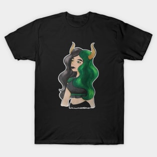 Green-Haired Demon Girl T-Shirt